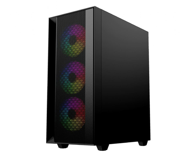 GEMBIRD Midi Tower Fornax 4000 ARGB czarna CCC-FC-4000 - 1244459 - zdjęcie 2